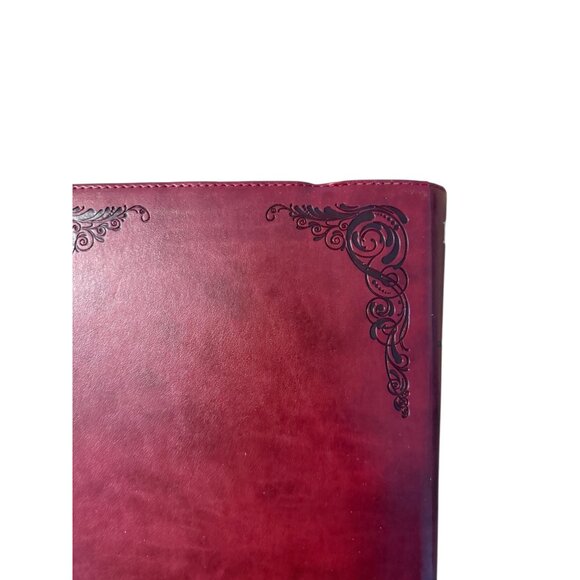Giant Print KJV Holy Bible Faux Leather Cover Red Decorative Tabs Red Letter - Picture 6 of 10